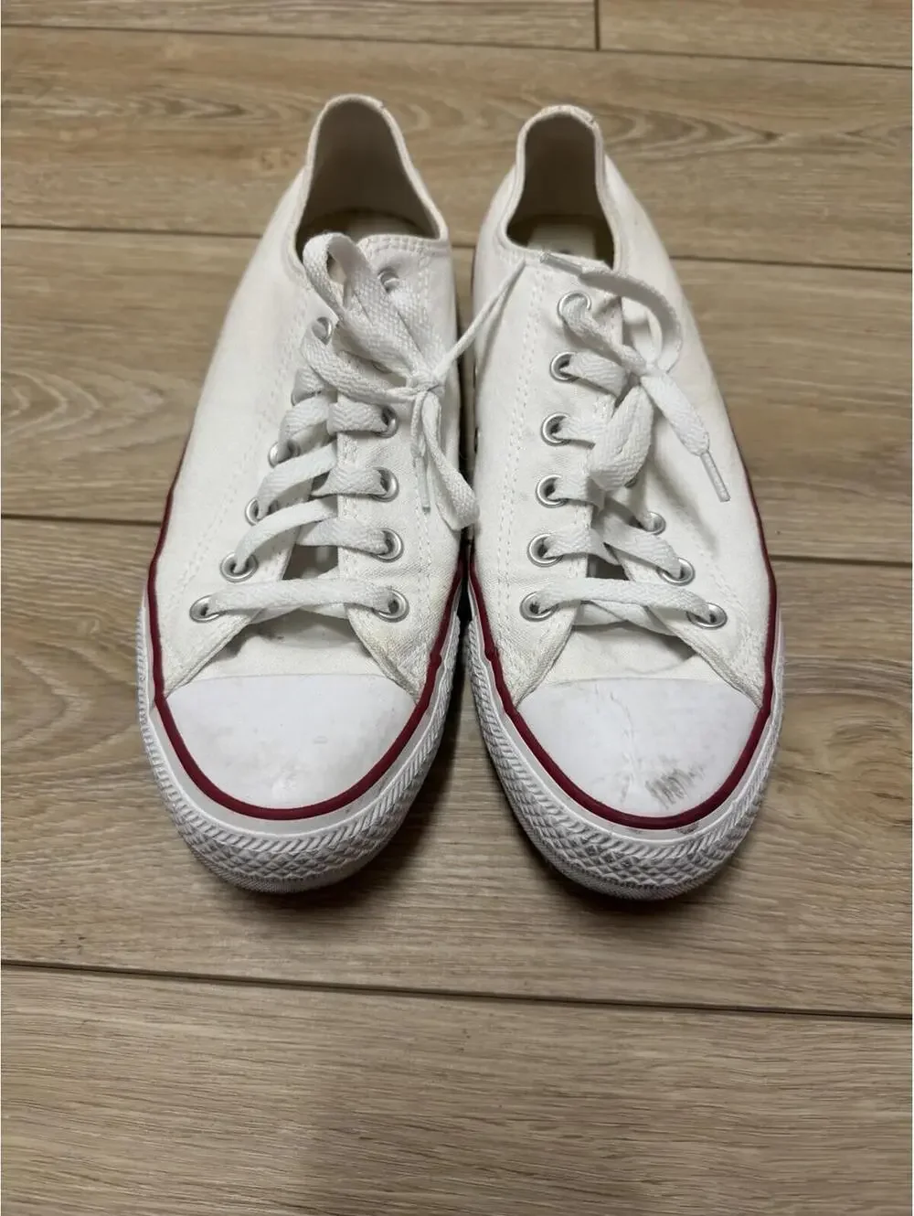 White Converse Chuck Taylor All Star Low Top Sneakers Men’s 8 / Women’s 10 - Picture 2 of 6